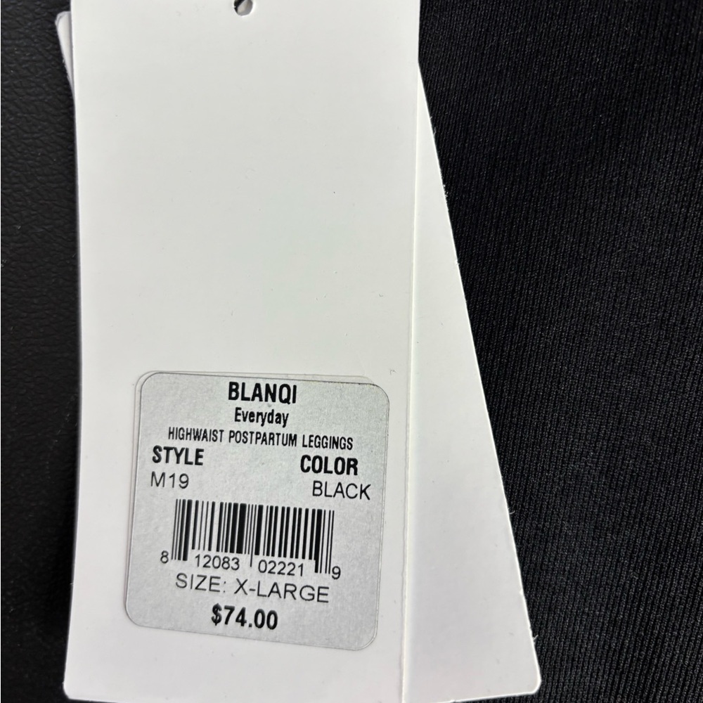 Blanqi Everyday High waist postpartum leggings M19 BLACK size Extra large - Picture 3 of 4